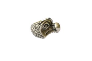 Tierring Dodo in 925/- Silber, in Wachs geschnitzt und gegossen